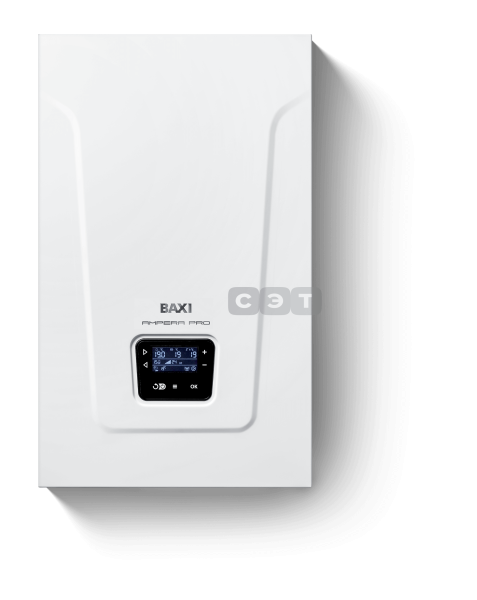 Котел настенный электрический BAXI AMPERA Pro  9 (380/220В) /твердотельные реле/
